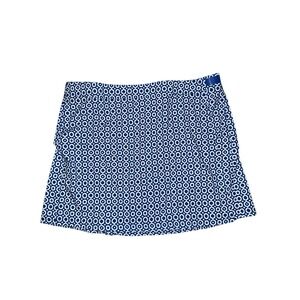 New RipSkirt Hawaii Wrap Skirt Womens XXL Blue Dot Geometric Classic Pattern